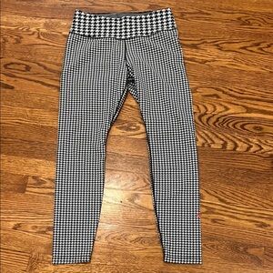 Nike Kids Houndstooth Leggings Black White